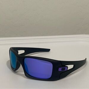 Oakley matte Black and Purple lense Sunglasses